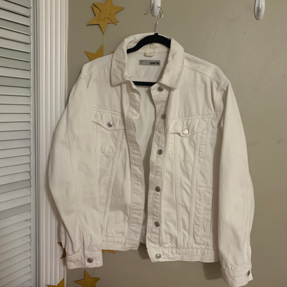 white topshop denim jacket